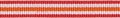 Rood-wit-oranje streep grosgrain/ribsband 10 mm (ca. 25 m)
