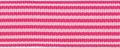 Fuchsia-wit streepband 27 mm (ca. 45 m)