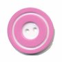 Knoop 'donut' groot roze 25 mm (ca. 25 stuks)