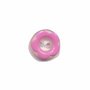 Bloemknoop met opstaande rand roze 11 mm (ca. 100 stuks)