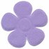 Applicatie bloem lila met witte stippen satijn groot 45 mm (ca. 25 stuks)_