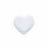 Applicatie glim hart wit/roze klein 20 x 20 mm (ca. 100 stuks)_