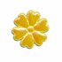 Applicatie glim bloem geel middel 35 mm (ca. 25 stuks)_
