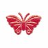 Applicatie glim vlinder rood middel 40 x 25 mm (ca. 25 stuks)_
