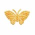 Applicatie glim vlinder met gaasje oranje/geel middel 40 x 25 mm (ca. 25 stuks)_
