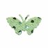 Applicatie glitter vlinder groen middel 40 x 25 mm (ca. 25 stuks)_