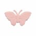 Applicatie glitter vlinder oranje/zalm middel 40 x 25 mm (ca. 25 stuks)_
