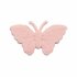 Applicatie glitter vlinder oranje/zalm middel 40 x 25 mm (ca. 25 stuks)_