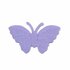 Applicatie glitter vlinder lila middel 40 x 25 mm (ca. 25 stuks)_