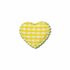 Applicatie ruitjes hart geel klein 25 x 20 mm (ca. 25 stuks)_