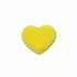Applicatie ruitjes hart geel klein 25 x 20 mm (ca. 25 stuks)_