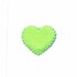 Applicatie ruitjes hart groen klein 25 x 20 mm (ca. 25 stuks)_