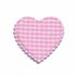 Applicatie ruitjes hart roze middel 35 x 30 mm (ca. 25 stuks)_
