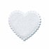 Applicatie glim hart wit/roze middel 35 x 30 mm (ca. 25 stuks)_