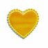 Applicatie glim hart geel middel 35 x 30 mm (ca. 25 stuks)_