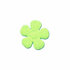 Applicatie geruite bloem groen-wit klein 20 mm (ca. 25 stuks)_