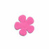 Applicatie geruite bloem fuchsia-wit klein 20 mm (ca. 25 stuks)_