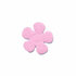 Applicatie geruite bloem roze-wit klein 20 mm (ca. 25 stuks)_
