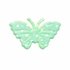 Applicatie vlinder groen met witte stippen satijn middel 40 x 25 mm (ca. 25 stuks)_