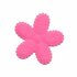 Applicatie bloem knal roze met witte stippen katoen middel 30 mm (ca. 25 stuks)_